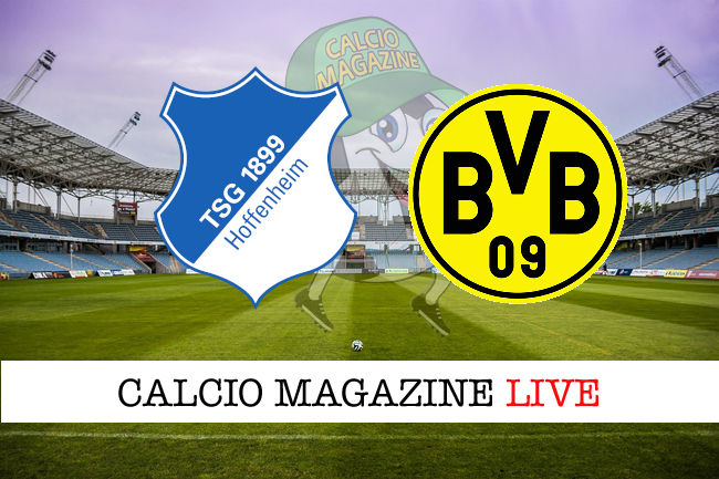 Hoffenheim Borussia Dortmund cronaca diretta live risultato in tempo reale