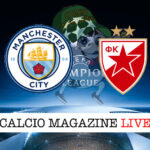 Manchester City Stella Rossa cronaca diretta live risultato in tempo reale