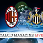 Milan Newcastle cronaca diretta live risultato in tempo reale