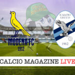Modena Lecco cronaca diretta live risultato in tempo reale