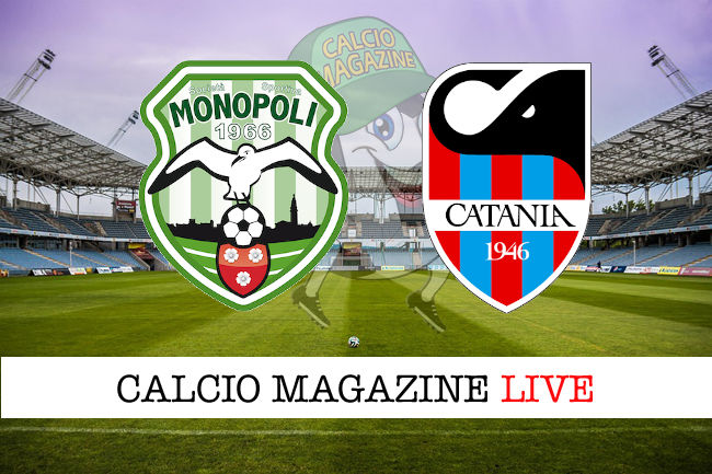 Monopoli Catania cronaca diretta live risultato in tempo reale