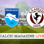 Pescara Arezzo cronaca diretta live risultato in tempo reale