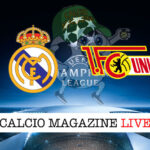 Real Madrid Union Berlino cronaca diretta live risultato tempo reale