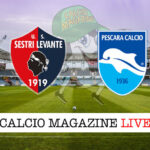 Sestri Levante Pescara cronaca diretta live risultato in tempo reale