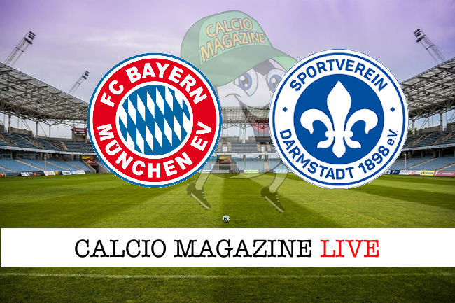 Bayern Monaco Darmstadt 98 cronaca diretta live risultato in tempo reale