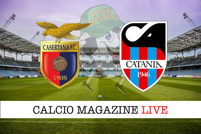 Casertana Catania cronaca diretta live risultato in tempo reale