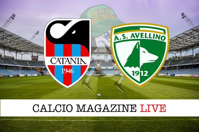 Catania Avellino cronaca diretta live risultato in tempo reale
