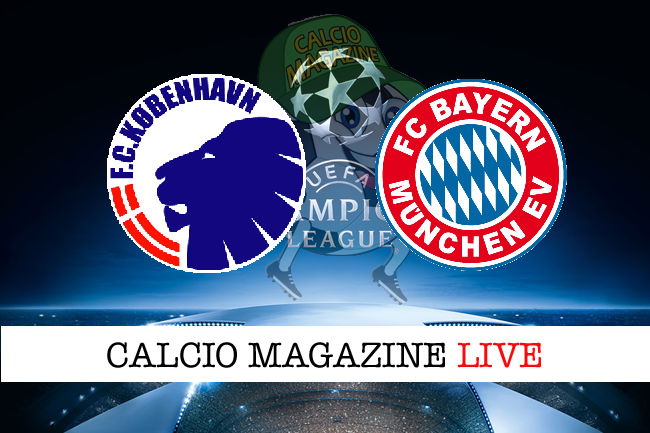 Copenhagen Bayern Monaco cronaca diretta live risultato in tempo reale