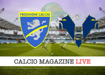 Frosinone Hellas Verona cronaca diretta live risultato in tempo reale