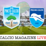 Pineto Pescara cronaca diretta live risultato in tempo reale