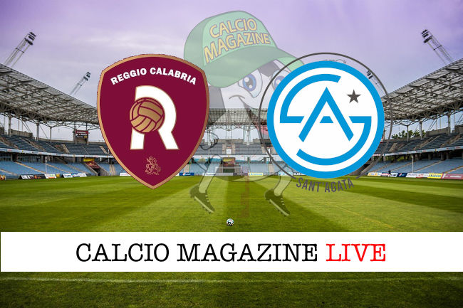 Reggio Calabria Città di Sant'Agata cronaca diretta live risultato in tempo reale