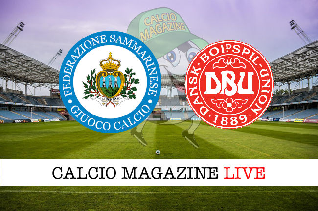 San Marino Danimarca cronaca diretta live risultato in tempo reale