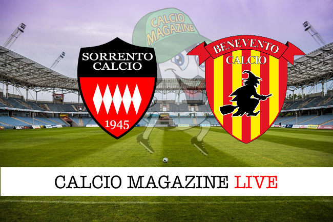 Sorrento Benevento cronaca diretta live risultato in tempo reale