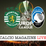 Sporting Lisbona Atalanta cronaca diretta live risultato in tempo reale