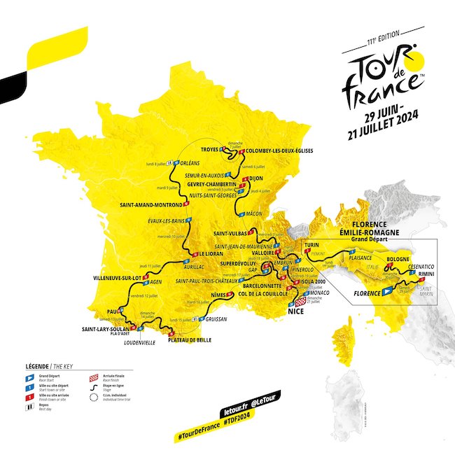 tour de france 2024 percorso