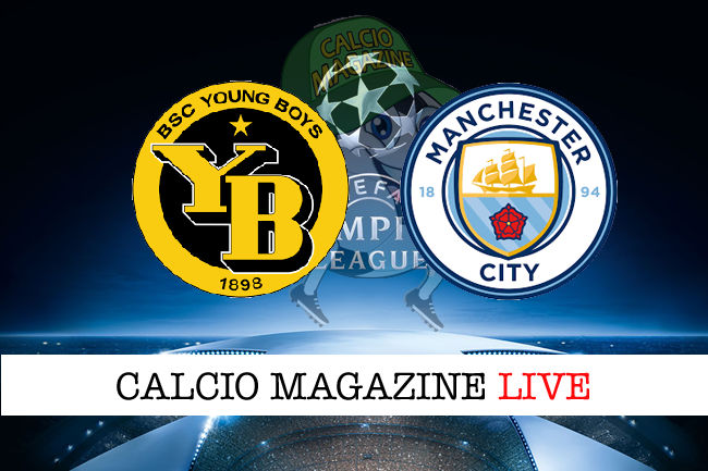 Young Boys Manchester City cronaca diretta live risultato in tempo reale