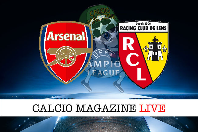 Arsenal Lens cronaca diretta live risultato in tempo reale