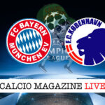 Bayern Monaco Copenhagen cronaca diretta live risultato in tempo reale