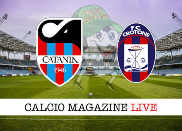 Catania Crotone cronaca diretta live risultato in tempo reale