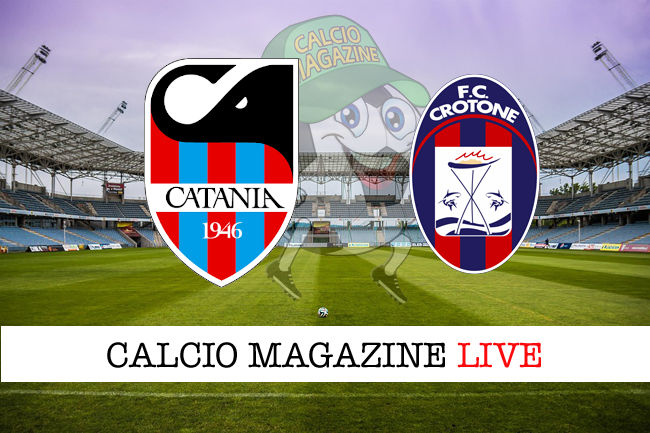 Catania Crotone cronaca diretta live risultato in tempo reale