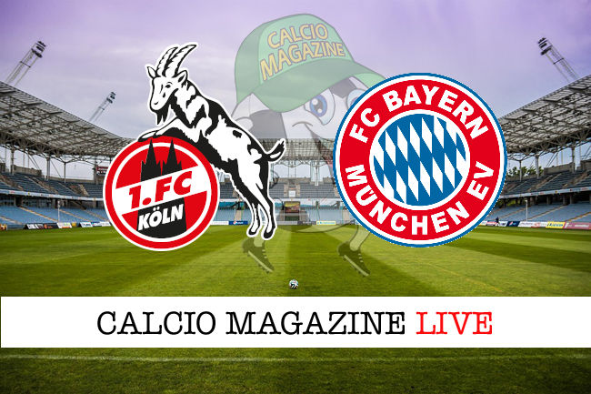 Colonia Bayern Monaco cronaca diretta live risultato in tempo reale