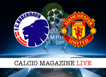 Copenaghen Manchester United cronaca diretta live risultato in tempo reale