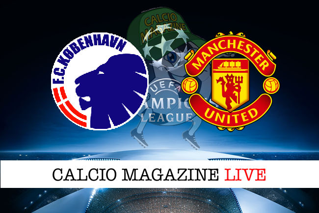 Copenaghen Manchester United cronaca diretta live risultato in tempo reale