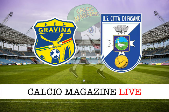 Gravina Città di Fasano cronaca diretta live risultato in tempo reale