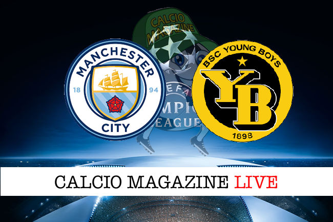 Manchester City Young Boys cronaca diretta live risultato in tempo reale