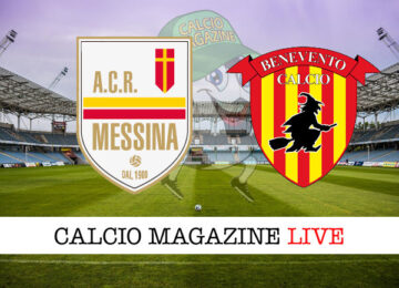 Messina Benevento cronaca diretta live risultato in tempo reale