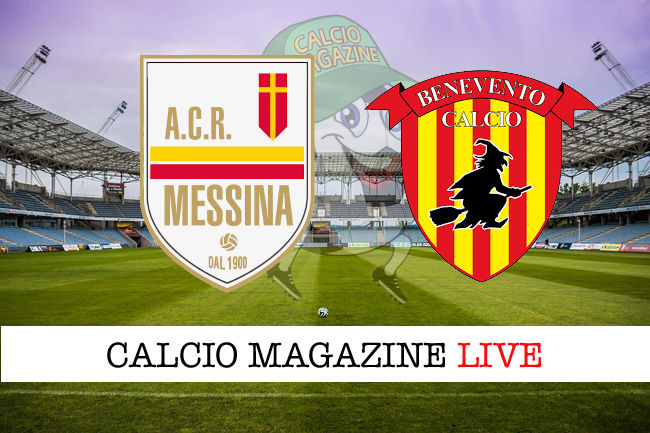 Messina Benevento cronaca diretta live risultato in tempo reale