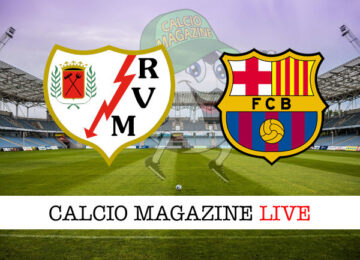 Rayo Vallecano Barcellona cronaca diretta live risultato in tempo reale