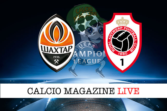 Shakhtar Donetsk Anversa cronaca diretta live risultato in tempo reale