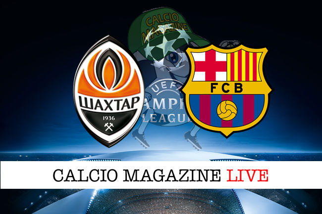 Shakhtar Donetsk Barcellona cronaca diretta live risultato in tempo reale