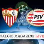 Siviglia PSV cronaca diretta live risultato in tempo reale