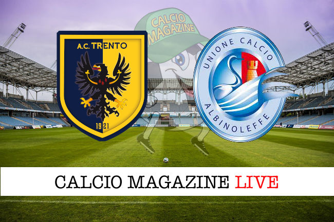 Trento Albinoleffe cronaca diretta live risultato in tempo reale