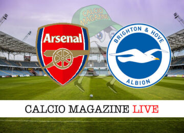 Arsenal Brighton cronaca diretta live risultato in tempo reale