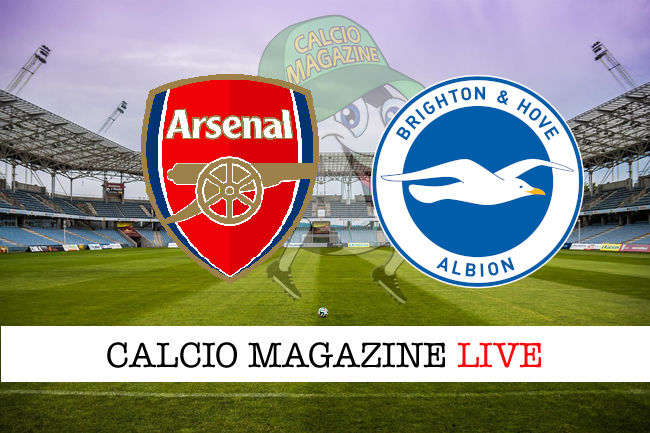 Arsenal Brighton cronaca diretta live risultato in tempo reale