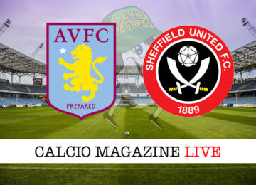 Aston Villa Sheffield United cronaca diretta live risultato in tempo reale