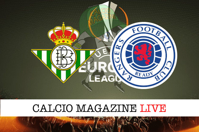 Betis Glasgow Rangers cronaca diretta live risultato in tempo reale