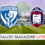 Brindisi Crotone cronaca diretta live risultato in tempo reale