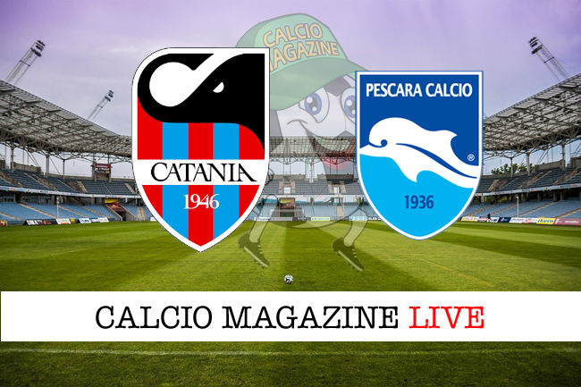 Catania Pescara cronaca diretta live risultato in tempo reale