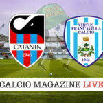 Catania Virtus Francavilla cronaca diretta live risultato in tempo reale