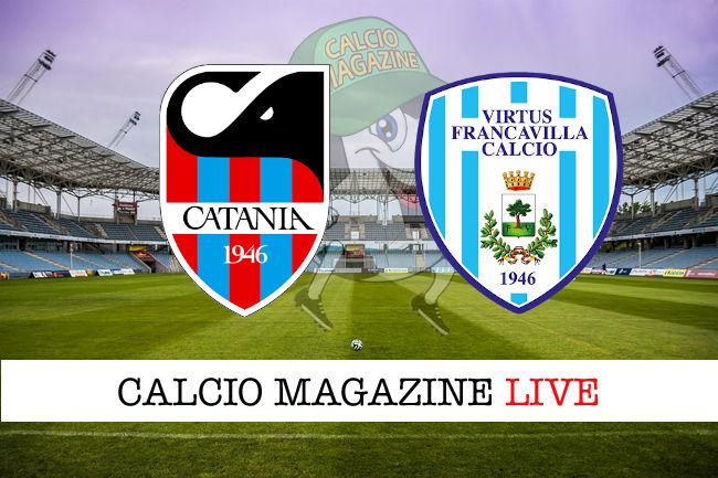 Catania Virtus Francavilla cronaca diretta live risultato in tempo reale