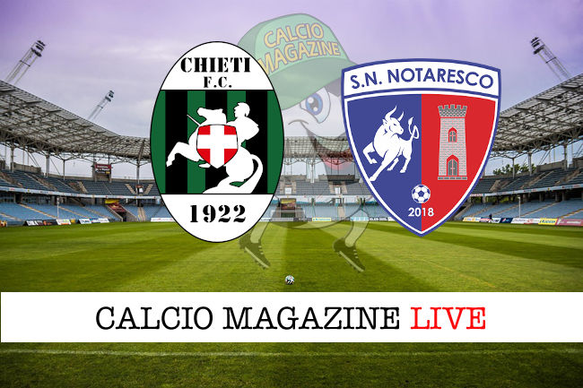 Chieti Notaresco cronaca diretta live risultato in tempo reale