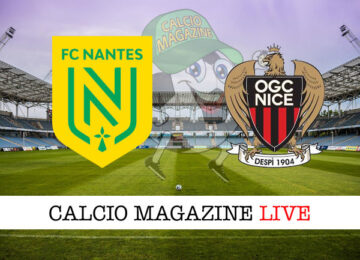 Nantes Nizza cronaca diretta live risultato in tempo reale