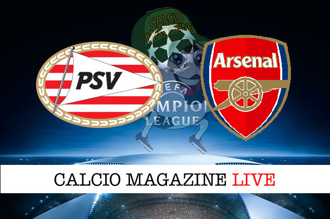 PSV Arsenal cronaca diretta live risultato in tempo reale