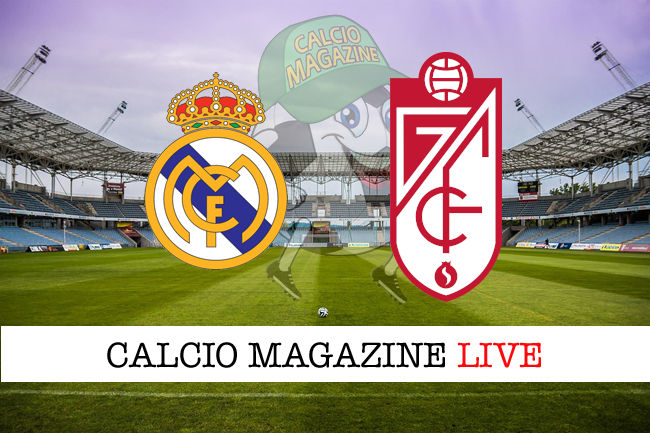 Real Madrid Granada cronaca diretta live risultato in tempo reale