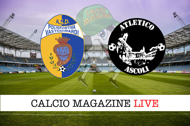 Vastogirardi Atletico Ascoli cronaca diretta live risultato in tempo reale