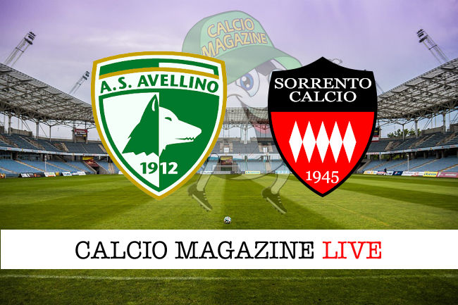 Avellino Sorrento cronaca diretta live risultato tempo reale